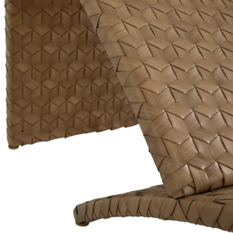 Venice N-Dura Resin Wicker Outdoor Chaise Lounge - Sandalwood, Adjustable, No, Arbor Chambray