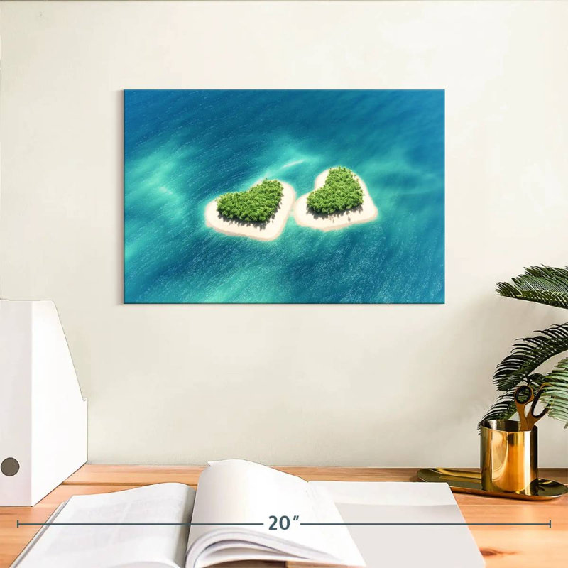 Gillard Island Hearts, H 8 po x l 12 po