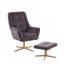 Jadyn Upholstered Swivel With Footstool Lounge Chair-443654960