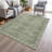 Machine Washable Indoor/Outdoor Xhevrie Aloe Rug-2061386204