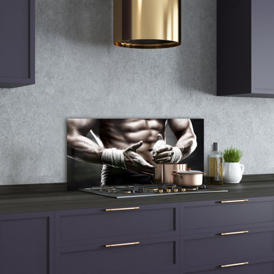 Ailleen 50cm W x 100cm L Glass Peel and Stick Panel