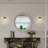 1-light vintage armed wall sconce Antique Bronze wall sconces for Bedroom Bathroom