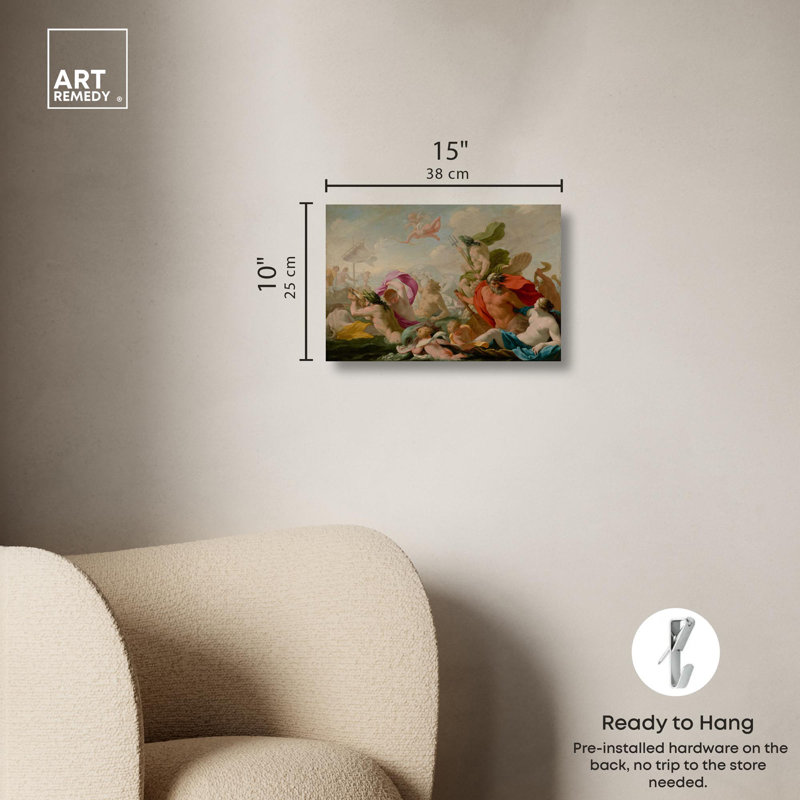 Gods Paying to Love Classic Female Portrait Canvas Art