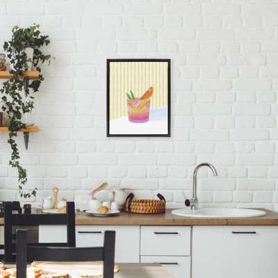 Tequila Spritz Cocktail Floating Frame, design by Dina Riddle