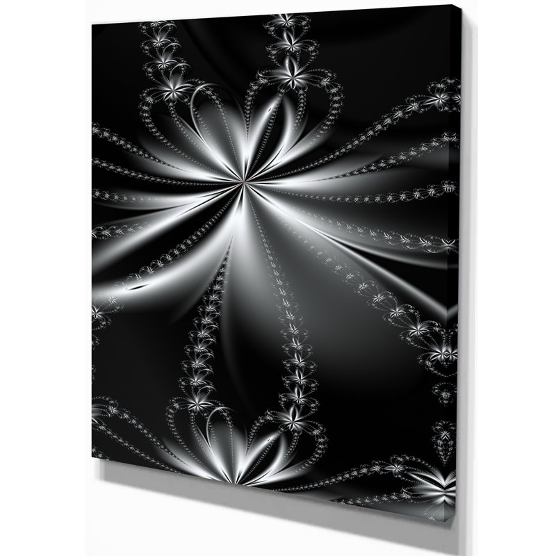 « fleur fractal pattern », reproduction d’impression sur toile tendue, H 20 po x l 12 po x P 1po