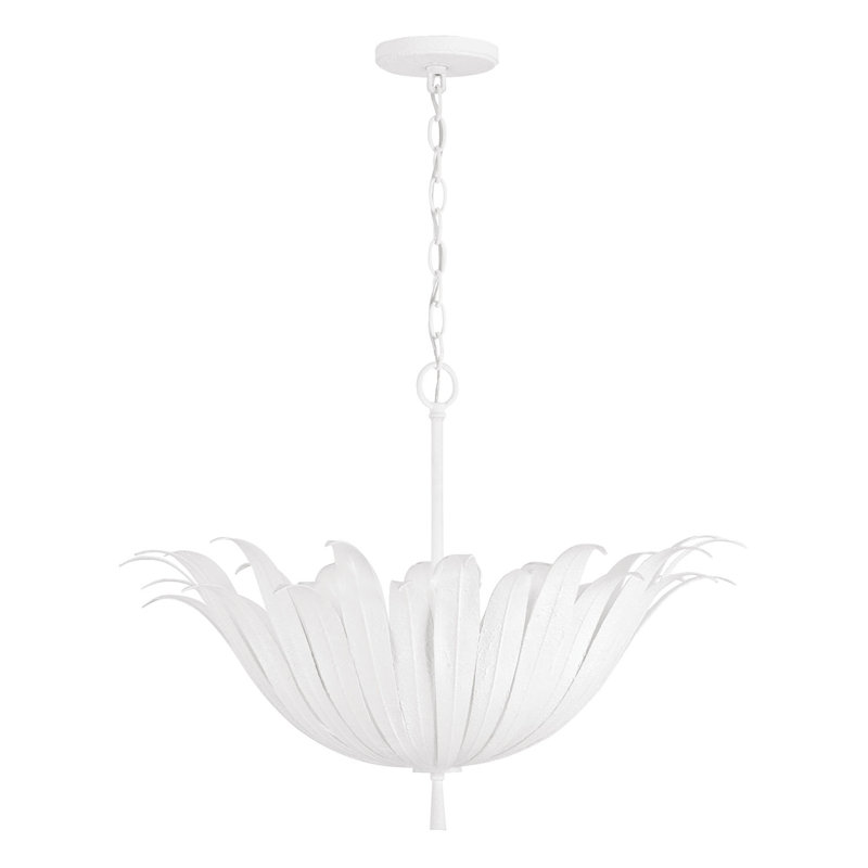  Luminaire bol suspendu à 4 lumières, Blanc