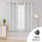 Foil Print Wave Pattern Grommet Top Blackout Curtains (Set of 2)-102150678-102150687