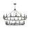 Allendale 28 - Light Candle Style Wagon Wheel Chandelier