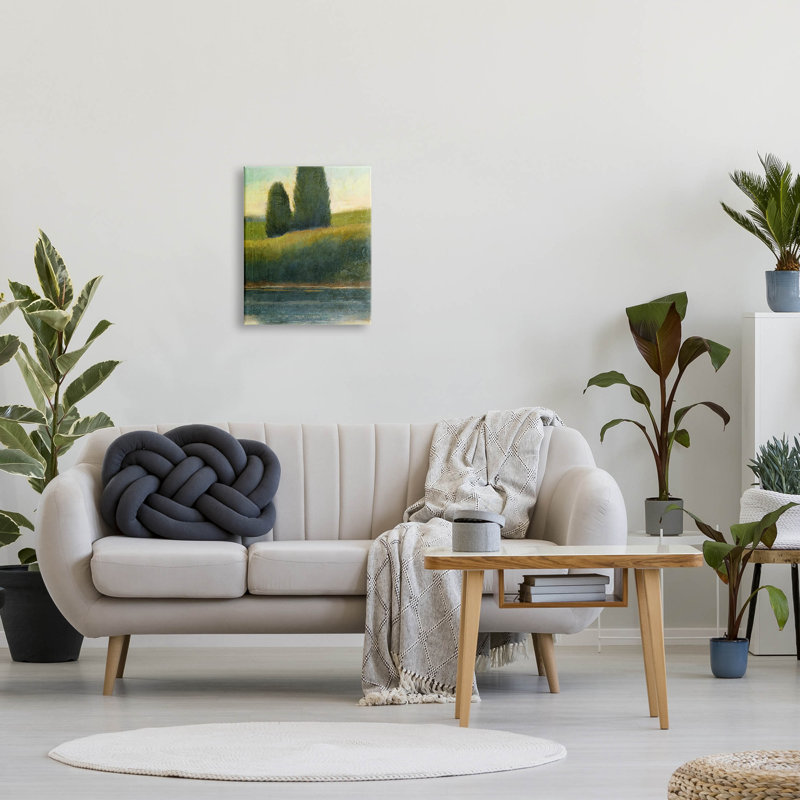 Art de giclée de paysage d'étang champêtre par Suzanne Nicoll, H 20 po x l 16 po x P 1,5 po