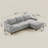 Inniss 107.3" Corduroy Square Arm Sectional Sofa with Right Chaise-2036521223