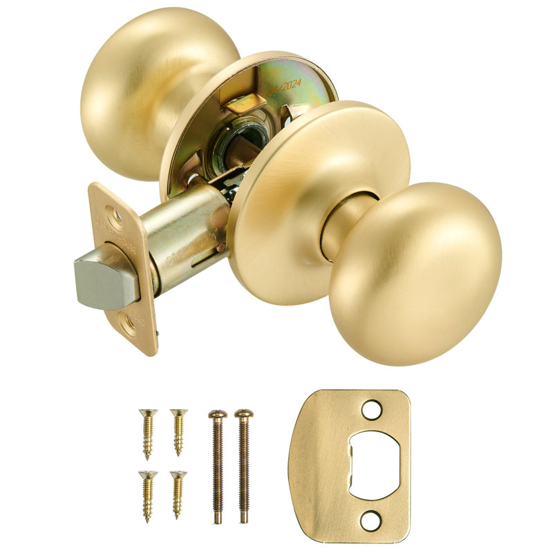 Cambridge Passage Door Knob In Gold