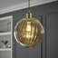 Chessy 25cm H Glass Globe Lamp Shade ( Clip On ) in Yellow