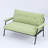 Upholstered Loveseat Sofa-325496969