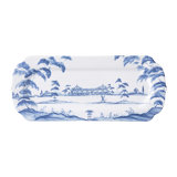 Country Estate 15" Hostess Tray - Delft Blue/White