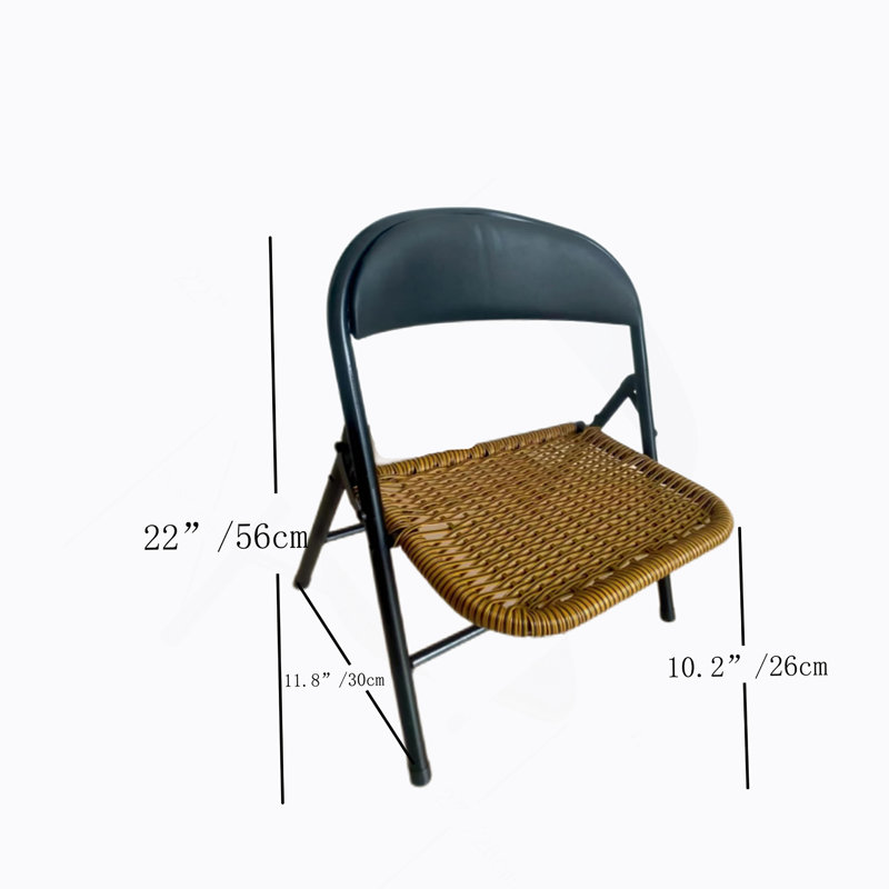 Ensemble de 4 chaises en rotin