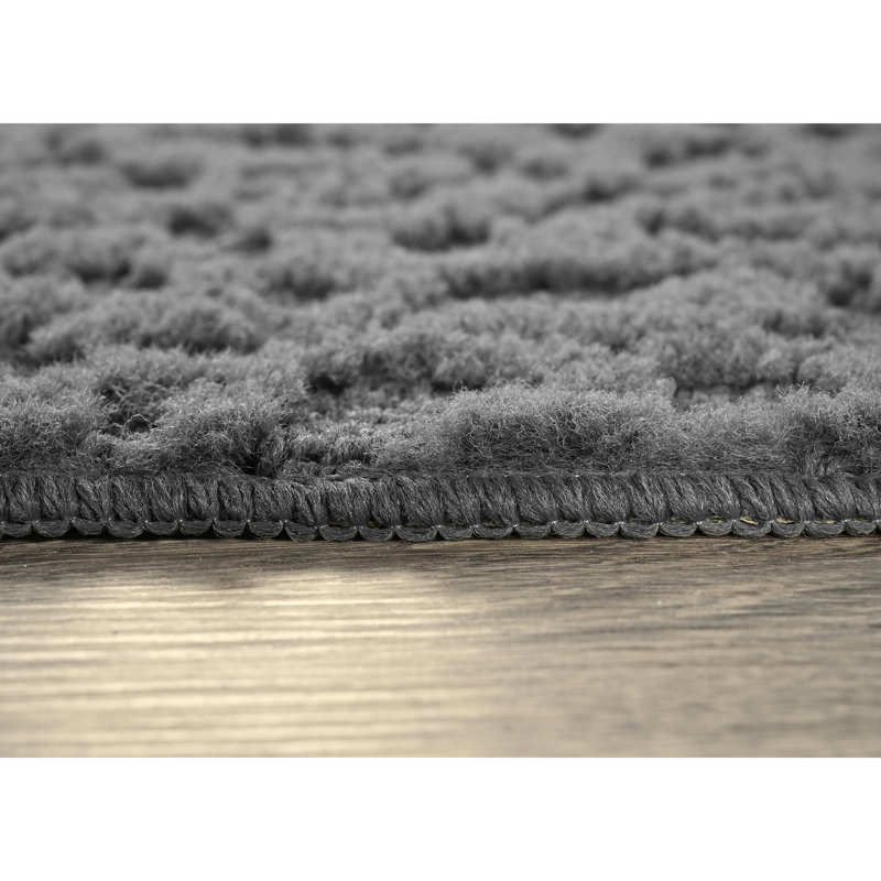 Ensemble de 3 tapis Ebenn Designs Yenni (5 pi x 7 pi, 3 pi x 4 pi, 24 po x 60 po) gris cendre