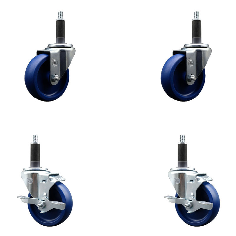 Ensemble de roulettes extensibles 4 pouces 4 pouces SCC