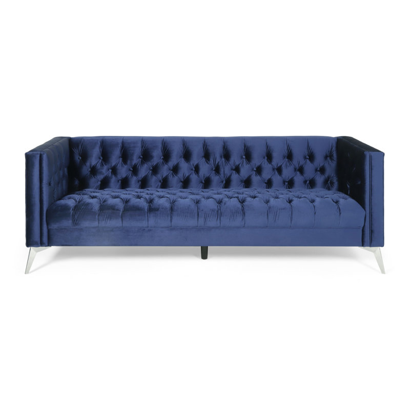 Modern Sofa 3-Seater Sofa, Blue