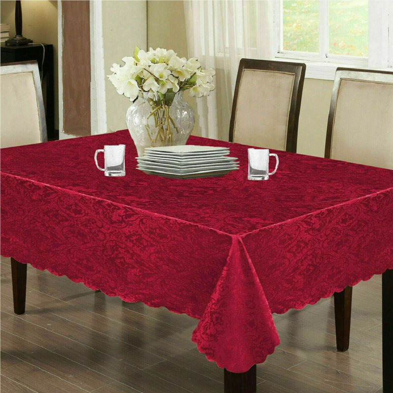 Table Runner Jacquard, 72cm L x 13cm W, Red