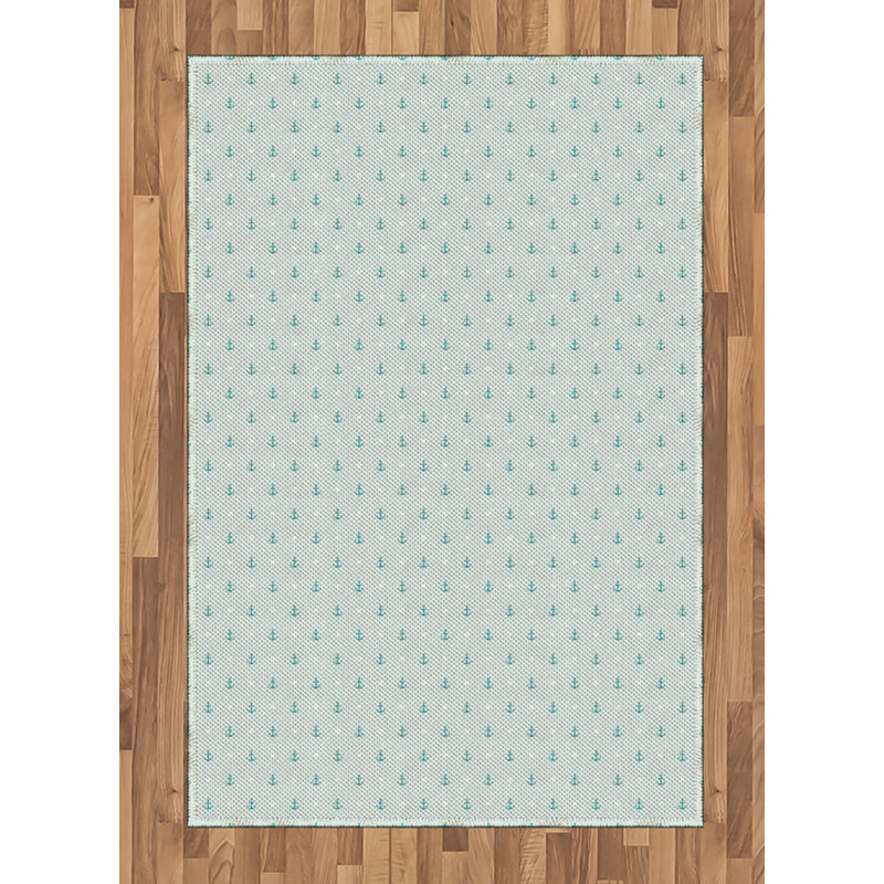 Anchor High Density Long Fiber Poly Threads Decorative Area Rug Carpet, Rectangle 4' x 5'8"