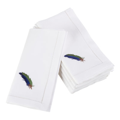Villasenor Cotton Embroidered Square Napkin