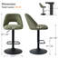 Tabouret de bar rotatif à hauteur ajustable Bridgette-1937680575