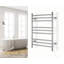 Riviera Electric Wall-mounted Towel Warmer, Polished, 9 Bars, Dual Connection