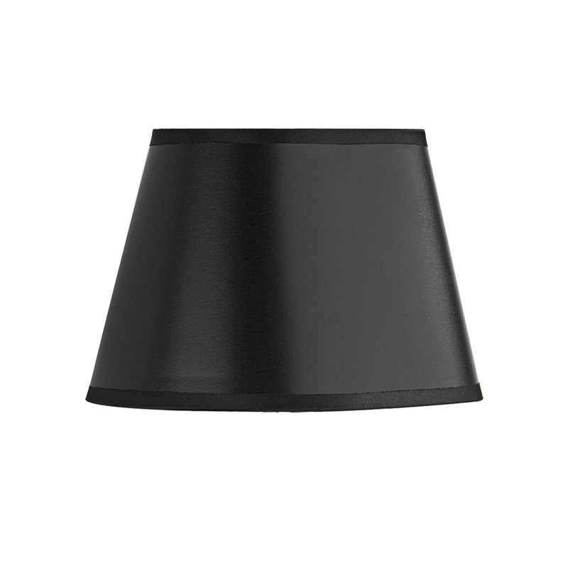 Ritch 14cm H Faux Silk Empire Lamp Shade ( Screw On ), Black