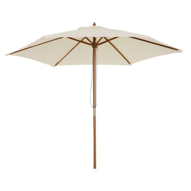 Kinser 250cm Market Parasol, Cream
