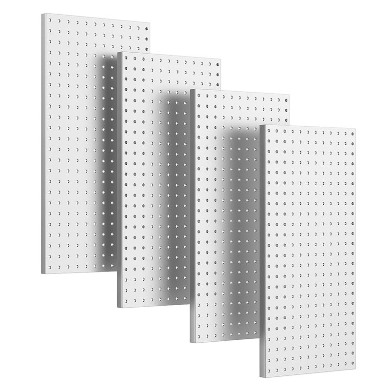 Panneaux muraux perforés métalliques, panneaux perforés pour le rangement d'outils de garage, Grey