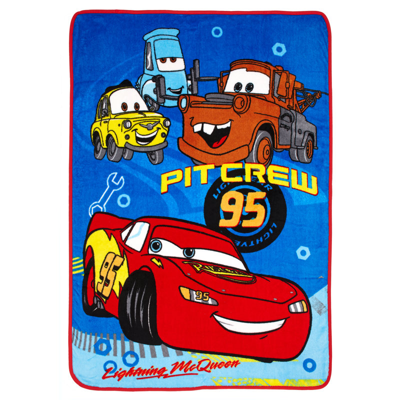 Couverture enfant disney cars team 95