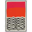 Abstrait, impression de blocs de couleurs vibrantes, impression sur toile encadrée, lignes noires sur fond rouge, motifs géométriques, illustrations, art moderne, chic, relax / calme ultra pour le salon, la chambre à coucher, le bureau-67534663-67534665