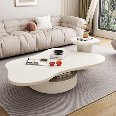 Creamy style multi-functional creative tea table