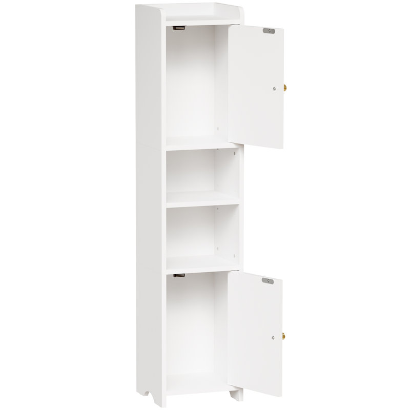 Armoire de rangement de salle de bain 39,4 "avec tablette réglable et portes d'armoire
