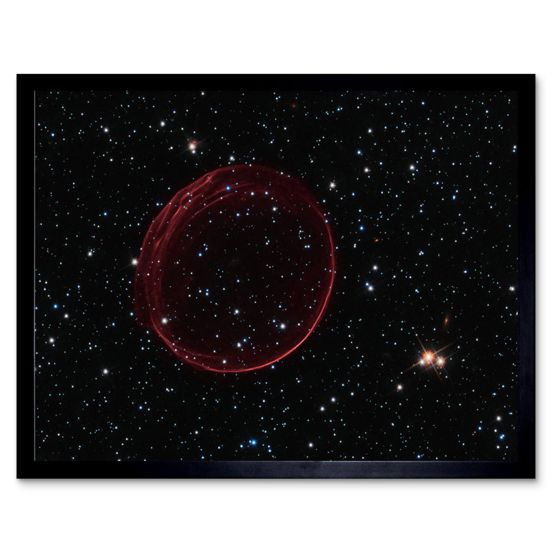 Hubble Space Supernova Bubble SNR 0509 Holiday Ornament - Single Picture Frame Print