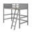 Solid Wood Loft Bed With Ladder