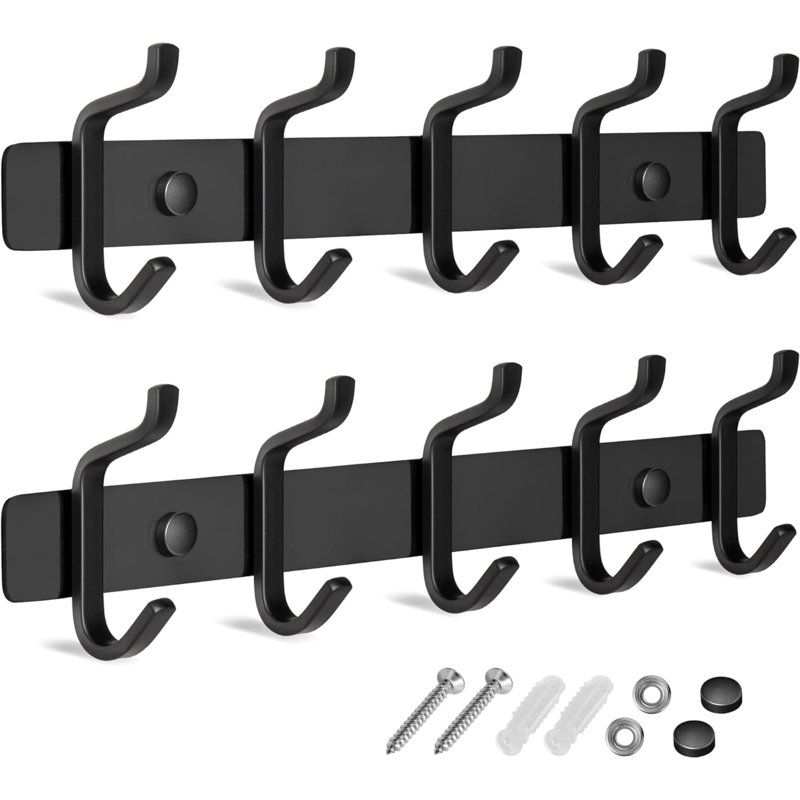 Valor Metal Wall 2 - Hook Wall Mounted Coat Rack