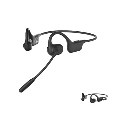 Bluetooth Headset With Microphone Open Ear Headphones With Mic Truck Driver Headset  Noise Cancelling Wireless Headset With Mute Button Designed For Meeting
