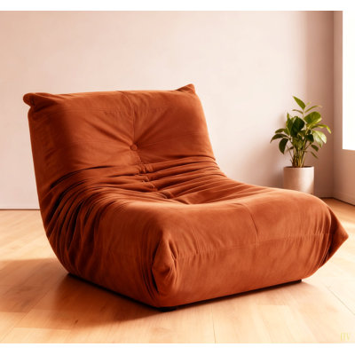 Fauteuil d'appoint luxueux avec coussins capitonnés