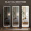 Miroir pleine longueur avec lumières DEL, miroir mural pleine grandeur, miroir au sol éclairé, suspendu ou incliné avec éclairage 3 couleurs, grand miroir pour un décor moderne-364722434