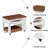 27.6'' Modern Multi-Function Coffee Table/Side Table With Foldable Top & Casters, Multi-Tier Storage-2147121393