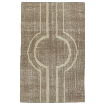 Wendy Jane Geometric Area Rug in Taupe