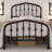 Valor Bed Frames Metal Platform Bed with Headboard-423181021-422472768