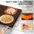 HOMCOM Electric Warming Tray with Adjustable Temperature, Cool-Touch Handles, and Non-Slip Feet for Parties and Gatherings