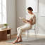 Chaise d'appoint empilable transparente Cristalia (fabriquée en Italie)-1532332843