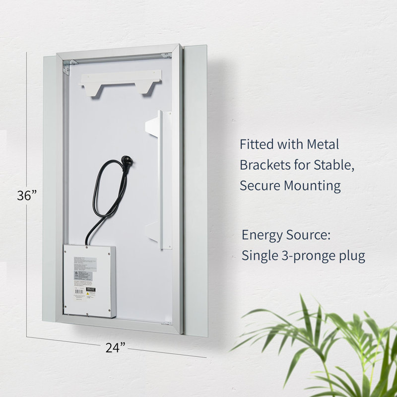 Miroir mural de salle de bain Frosted
