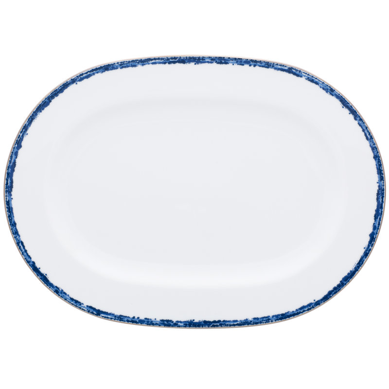 Plat Norillake, L 10,75 po x L 14 po x H 1 po, Bleu