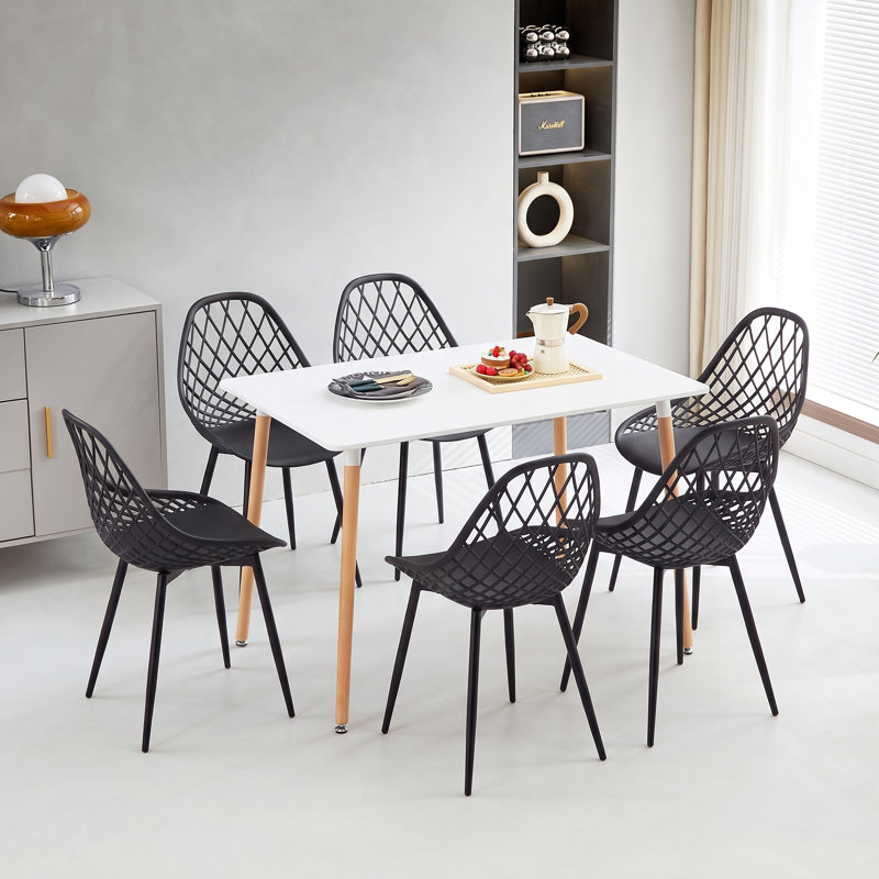 Dorrington 6 - Person Dining Set, White