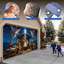 Couvre-porte de garage 16 x 7 pi Christmas Night