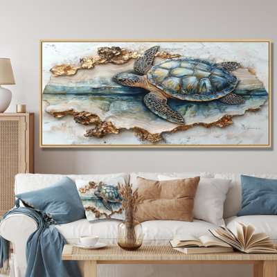 Chua Marble The Turtle S Voyage III - Tortue, art mural